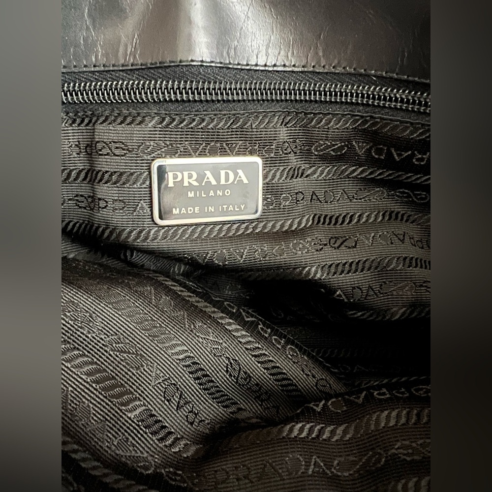 Prada Forest Green Canvas Bag - Picture 7 of 11